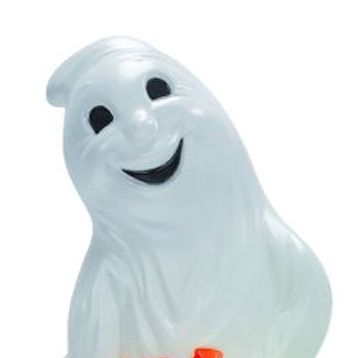 Union Products Light up Ghost and Pumpkin Halloween Decoration, Plastic, White/Orange (2 Pack)