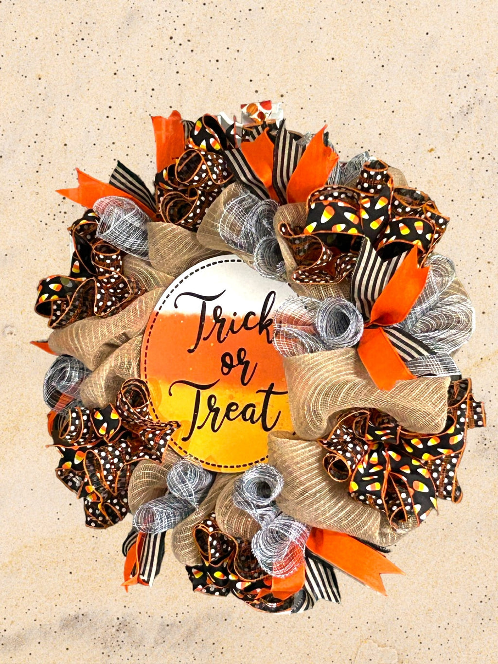 Trick or Treat Wreath Halloween Wreath Halloween Décor