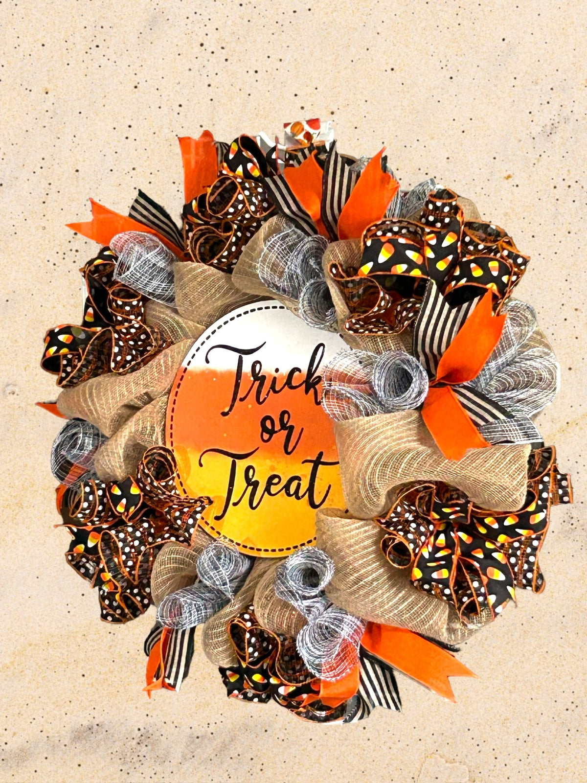 Trick or Treat Wreath Halloween Wreath Halloween Décor