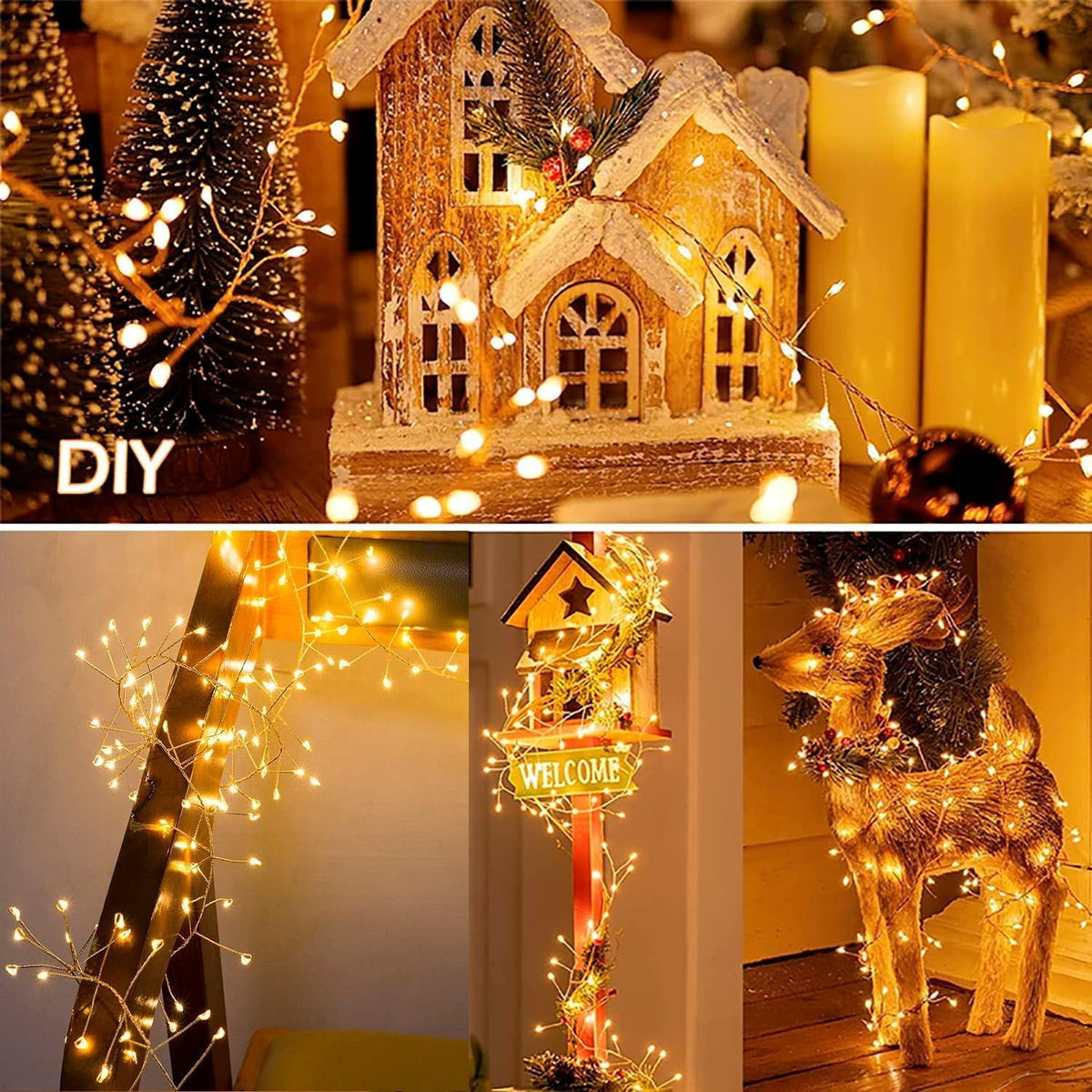 Outdoor String Lights with Remote,100M 3000LED Plug-in Powered Waterproof Fairy Lights, Copper Wire Christmas String Lights for Wedding, Party, and Indoor Fairy Lights