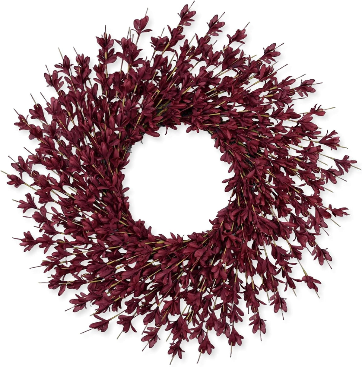 26 Inch Realistic Fall Wreaths for Front Door Outside Autumn Wreath Outdoor Indoors Fall Decorations for Home Thanksgiving Halloween Holiday Decorations Clearance for Wall Porch Door (Wine Red)