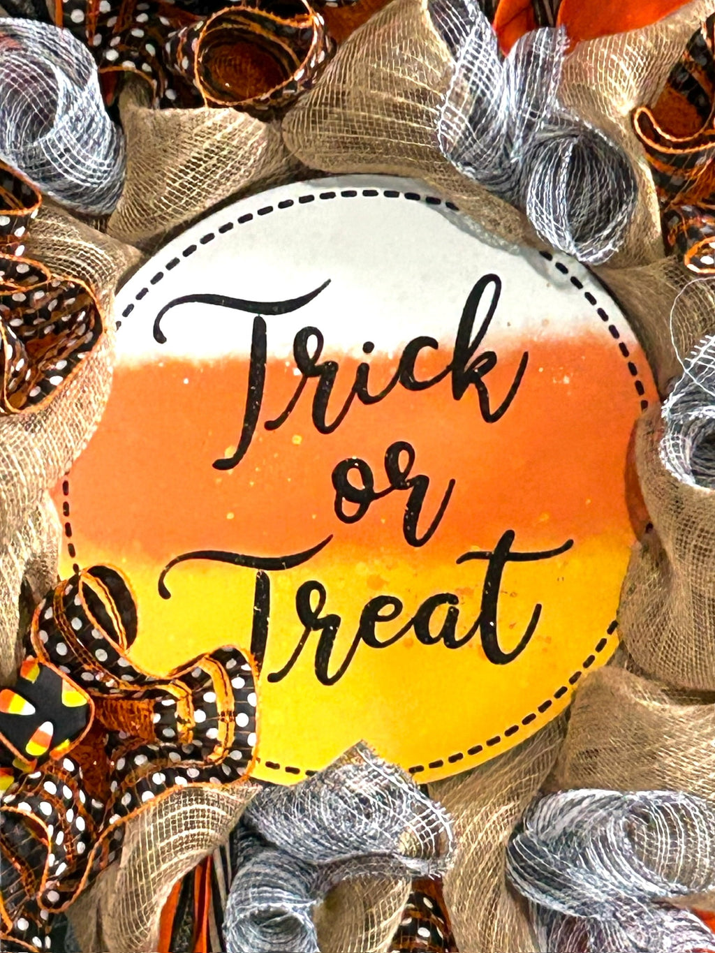 Trick or Treat Wreath Halloween Wreath Halloween Décor
