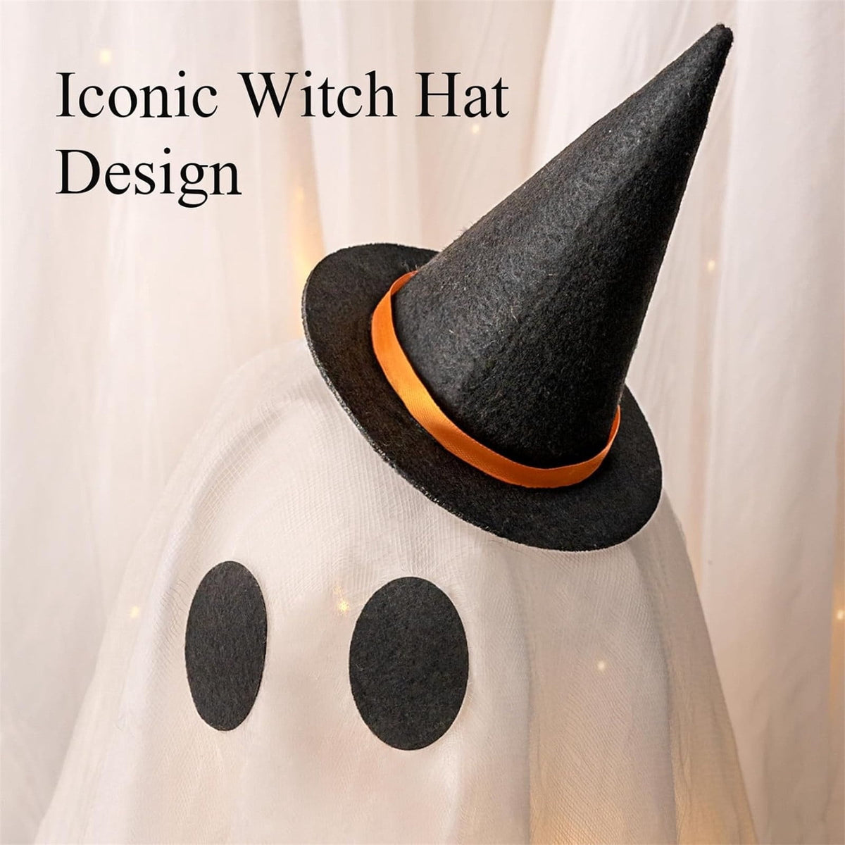 Halloween Ghost Decor, Light Up LED Ghost Decoration with Remote Control, Spooky Ghost Light for Indoor Outdoor Yard Porch Halloween Party,3PC