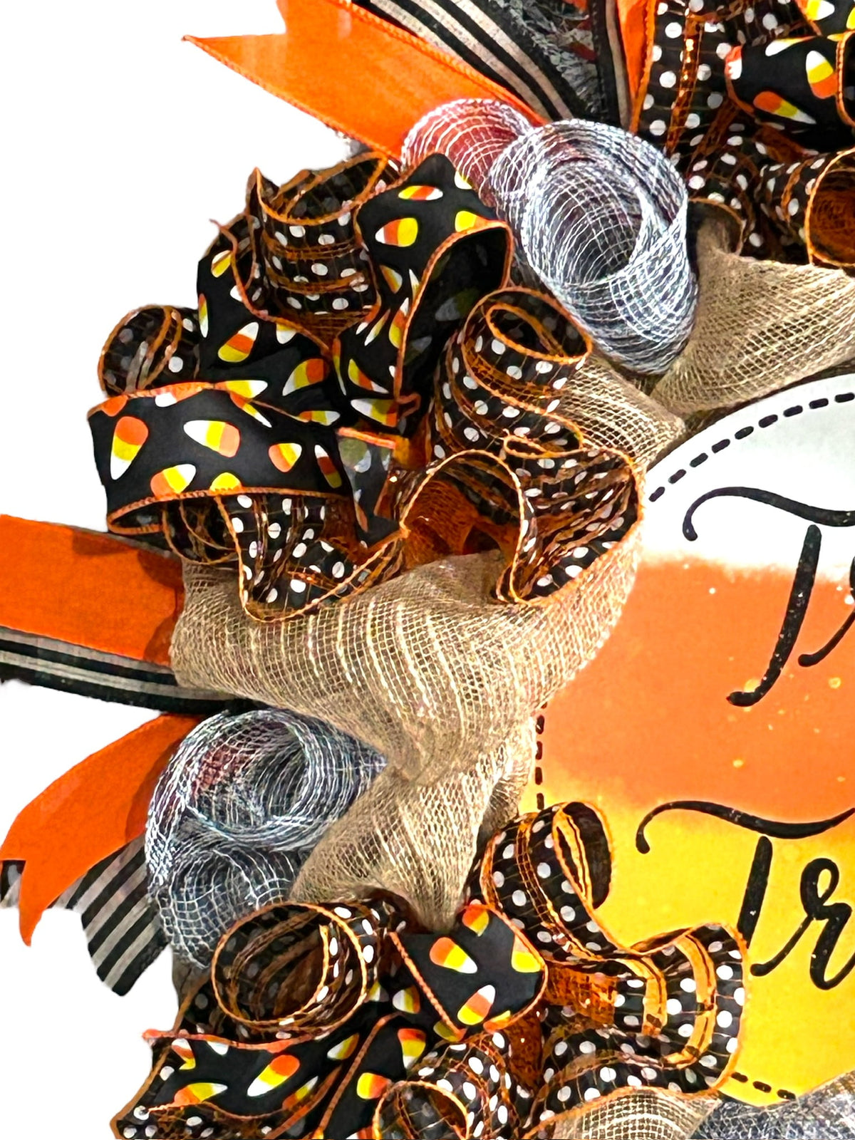 Trick or Treat Wreath Halloween Wreath Halloween Décor
