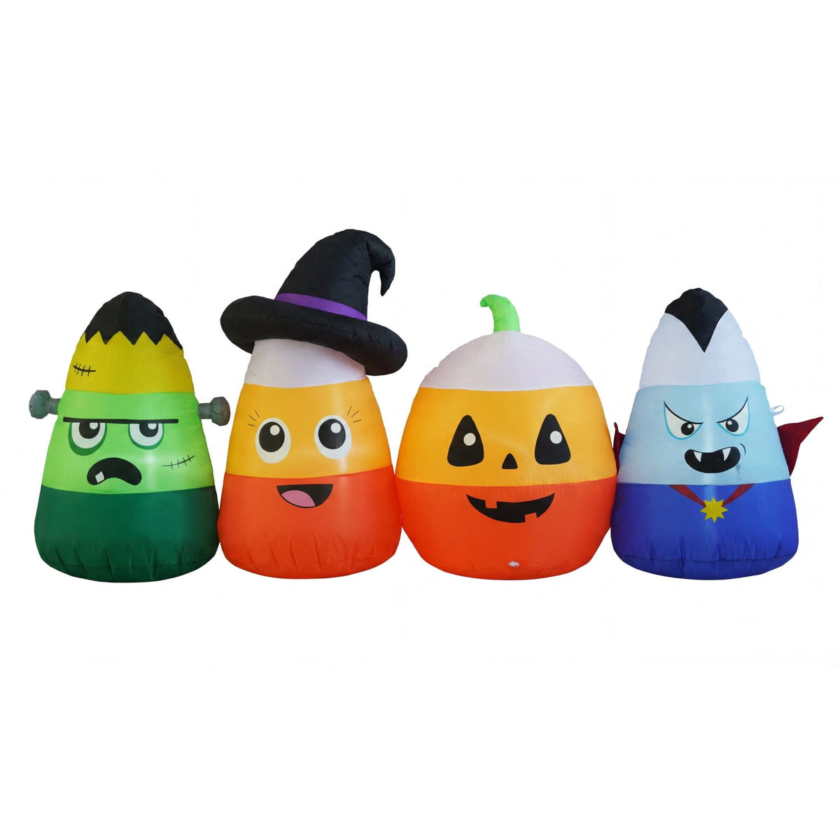 Candy Corn Characters Airblown Yard Inflatable, Multicolor, 6', Halloween by Way To Celebrate