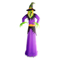 G128 10ft Witch Halloween Inflatable Outdoor Holiday Yard Decoration with LED Lights Fast Inflate