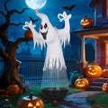 Ktaxon 12' Halloween Inflatables Ghost Outdoor Halloween Decoration,Color Change,Built-In LED