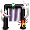 Spaco Halloween Inflatable Archway Blow-up Festive Decoration, 7.5 Ft Heavy-duty Polyester Archway, Halloween Inflatable Archway for Outdoor as Garden, Backyard, Porch, Black