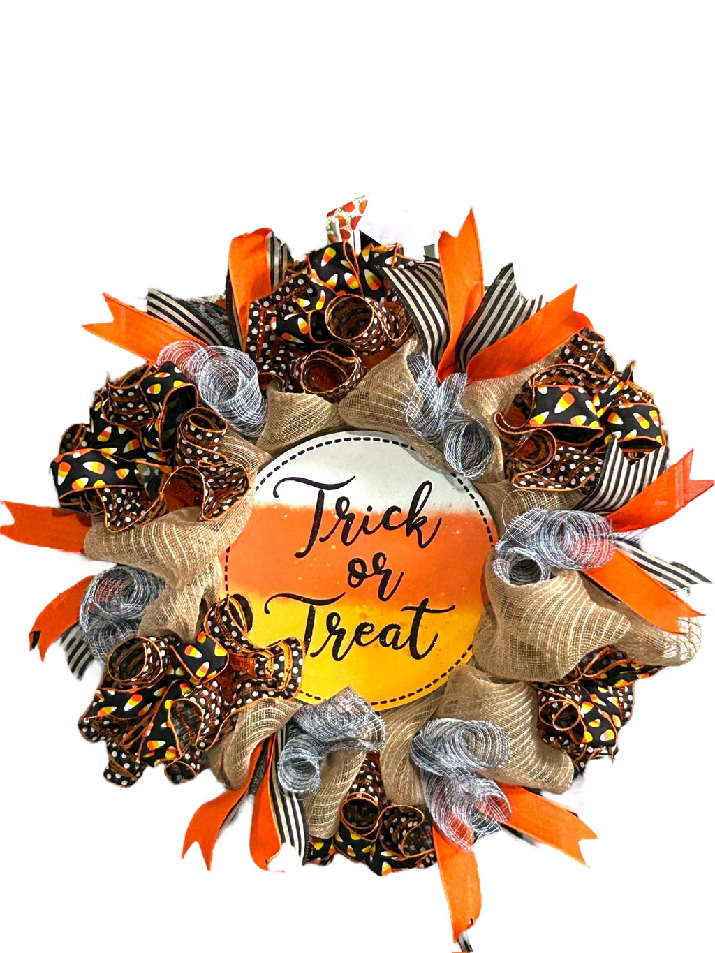 Trick or Treat Wreath Halloween Wreath Halloween Décor