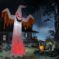 VINGLI Inflatable Halloween Outdoor Decorations, Blow Up Yard Decorations, Built-in LED Lights Décor for Indoor Home Party Garden Lawn Store, 12FT Giant Ghost