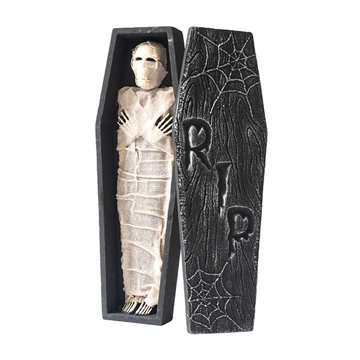 Almencla Halloween Prop Decor Festival Decor Craft Mummy Horror Atmosphere Creat Skeletons and Spiders Ornament Halloween Decor